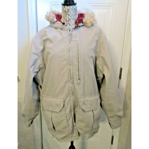 Vtg 70s 80s Woolrich Artic Parker Hooded Coyote Fur Trim Wool Lined Jacket M/L - Picture 1 of 8